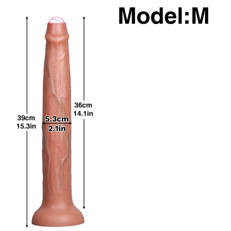 Super Long Realistic Dildos Butt Plug Soft Silicone Penis Adult Supplies Suction Cup Sex Toys for Woman Men Vagina Anal Massage