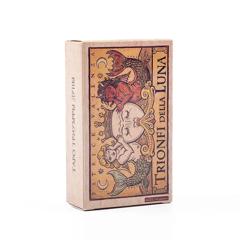 Trionfi Della Luna Tarot Russian Visions 81Pcs Divination Fate Tarot Oracle Cards Party Entertainment Board Game Cards 10.3*6Cm — image 1