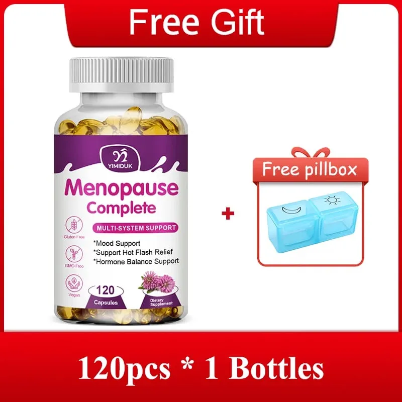 Advanced Menopause Complete Capsules Support Soothes Joint Discomfort Heart Health & Cognitive Function GMP Certified Vegan