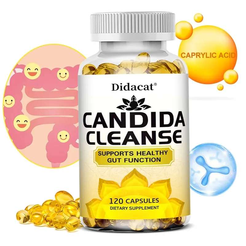 Candida Cleanse-contém ervas naturais e probióticos para apoiar a função intestinal saudável e a saúde imunológica, adequado para unissex — image 1