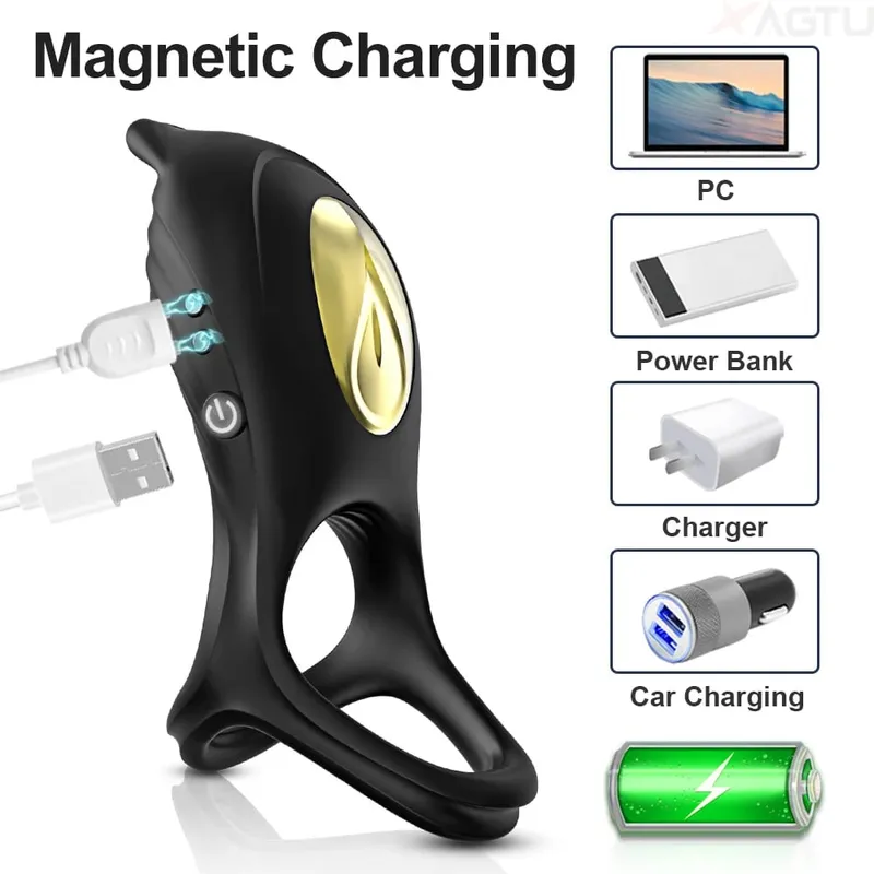 Sucking Vibrating Cock Ring for Men Remote Control Penis Ring Ejaculation Delay Clitoris Sucker Stimulation Sex Toy for Couples — image 5