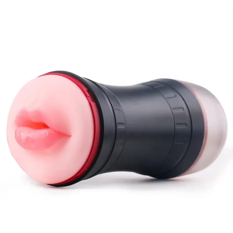 Male Masturbator Cup Wholesale Realistic Textured Pocket Pussy Double End Vagina Oral Sex Stroker