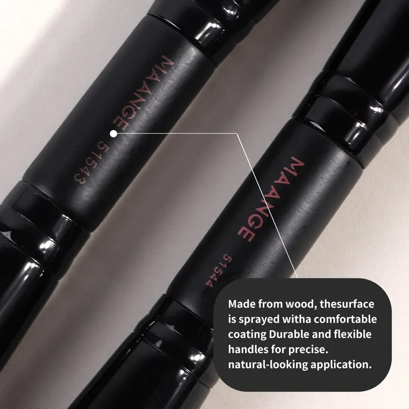 4pcs Dual-ended Makeup Brushes Set With Box Foundations Powder Conceal Blush for Eyeshadow Basic Brush Beginner Travel