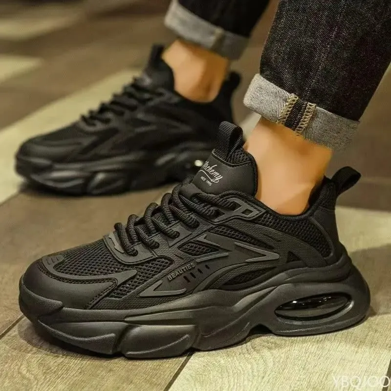 Fashionable versatile spring autumn new explosive thick soled men's shoes casual comfortable height increasing sports shoes — image 4