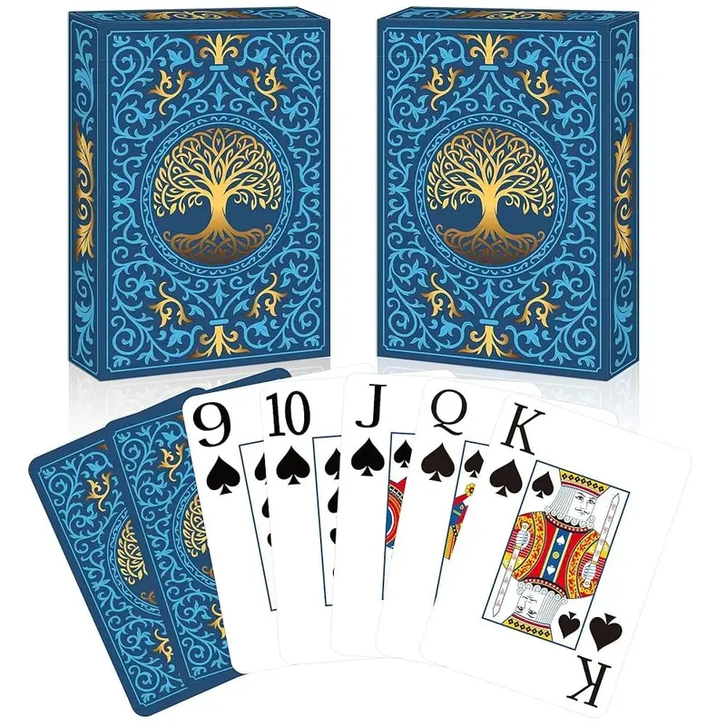 2 Pack Playing Cards | Large Print Playing Cards | Easy to Shuffle Premium Poker Cards for Card Games Family Game Night Table M