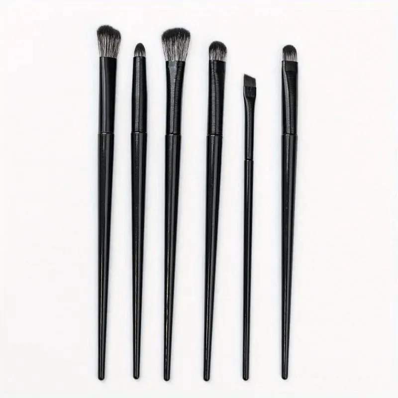6 uds pincel para difuminar ojos herramienta de maquillaje suave y fino juego de brochas para sombra de ojos pincel para mezclar sombra de ojos delineador de ojos Ideal