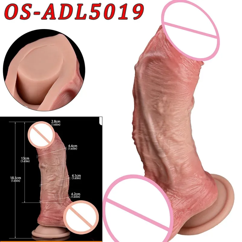 47cm Realistic Long Dildos Double Head Anal Vaginal Stimulator Sex Toy With Sucker For Lesbian Couples Gay Men Adult Tools — image 17