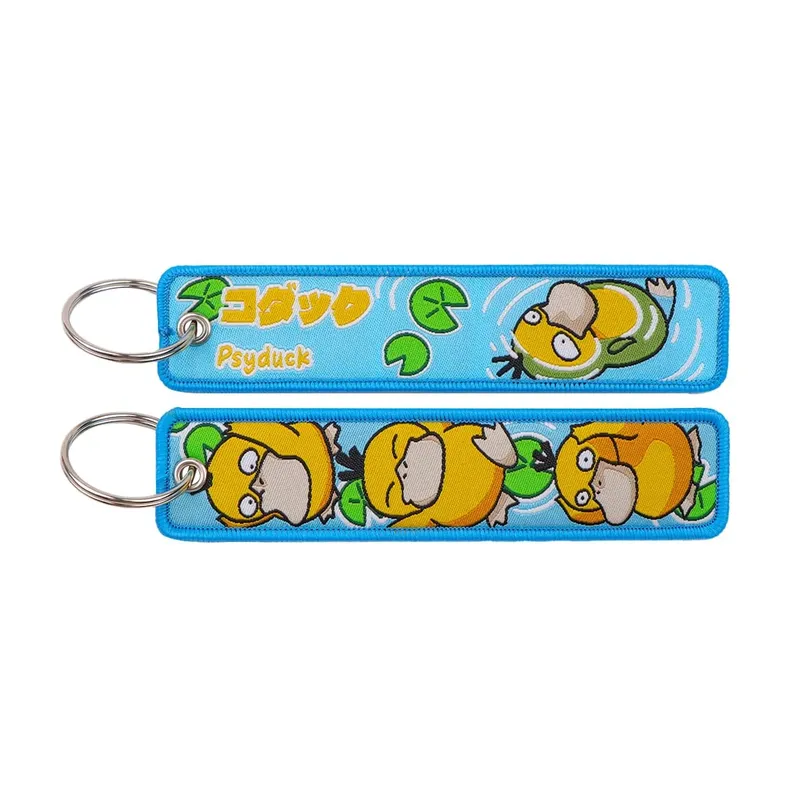HOT Sale Pokémon Anime Monsters Keychain for Cars Backpack Key Holders Embroidery Keyrings Key Tag Jet Tag Accessories Gif 1pcts — image 10