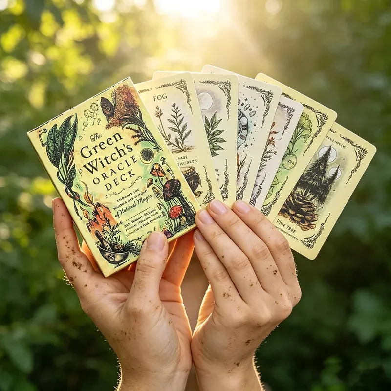 The Green Witch's Oracle Deck Natural Plant Magic Oracle Cards Divination Fortune Telling Card Game Spiritual Reading