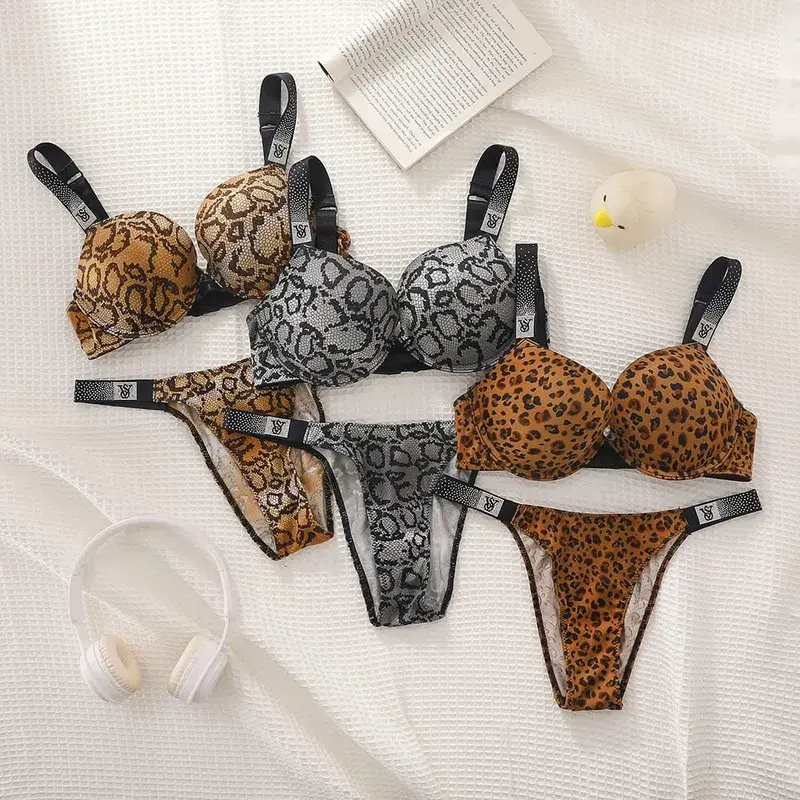 Victoria's Secret Lingerie Push Up Women Sexy Bra And Panty Set Lace Underwire Lingerie Sleepwear Pajamas New Arrival — image 6