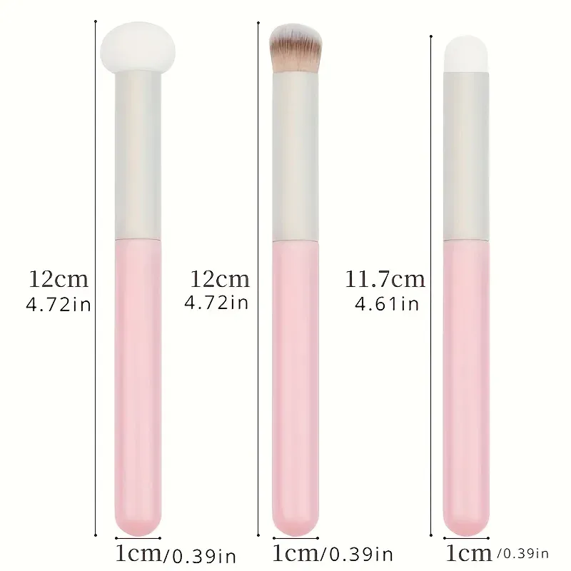1/3PCS Sponge Makeup Brushes Mushroom Head Soft Concealer Brush Dry Wet Dual Purpose Multi Purpose Contour Lips Brush Cosmetics — image 2
