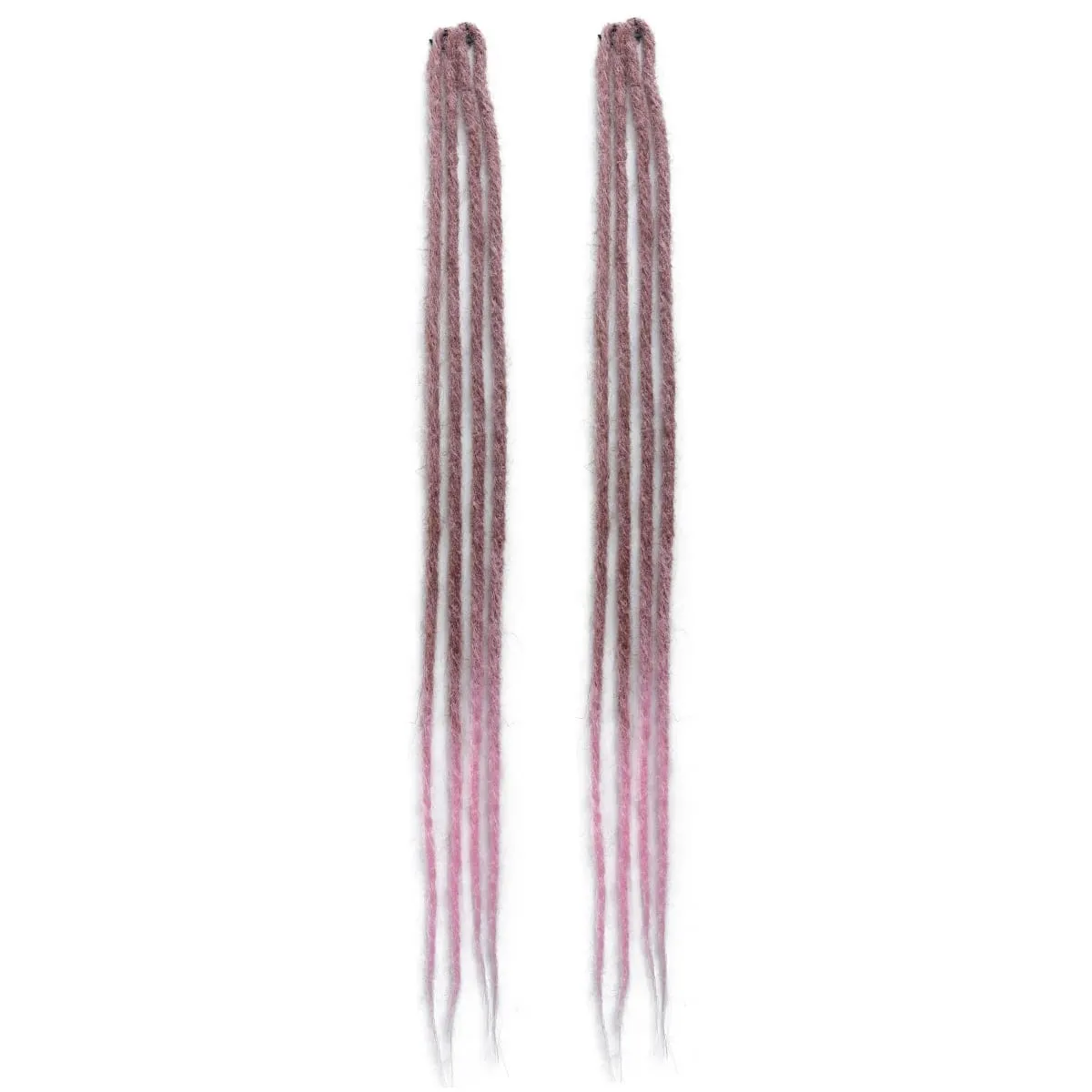 2Pcs Clip in Braid Hair Extensions Wig Synthetic Dreadlock Hair Pieces Bohemian Hair Accessories For Women Daily/Party Use