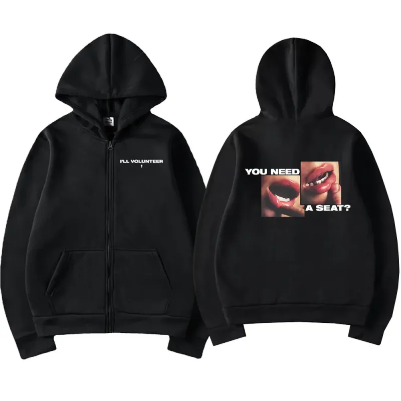 Hit Me Hard and Soft 2025 Tour Zipper Hoodies Fans Gift Men Women Clothing Pullovers Fashion Hip Hop Zip Up Sweatshirts Jackets
