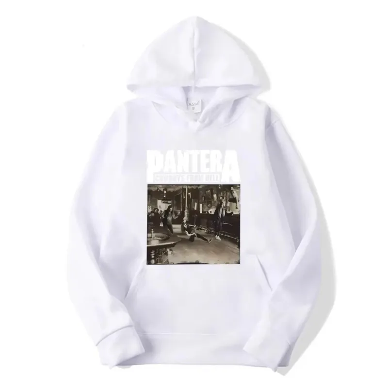 2026WinterNew Hoody PANTERA Band Pullovers COWBOYS FROM HELL Print Hoodies Men Women Vintage Fashion Hip Hop Oversized Swatsirts — image 18