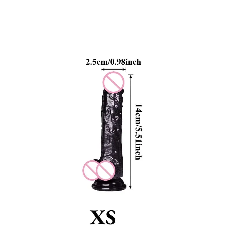 Waterproof Realistic Black Dildo Masturbators Anal Gay Soft Clitoris Vaginal Massager Penis Suction Cup Dick Sex Toys for Women