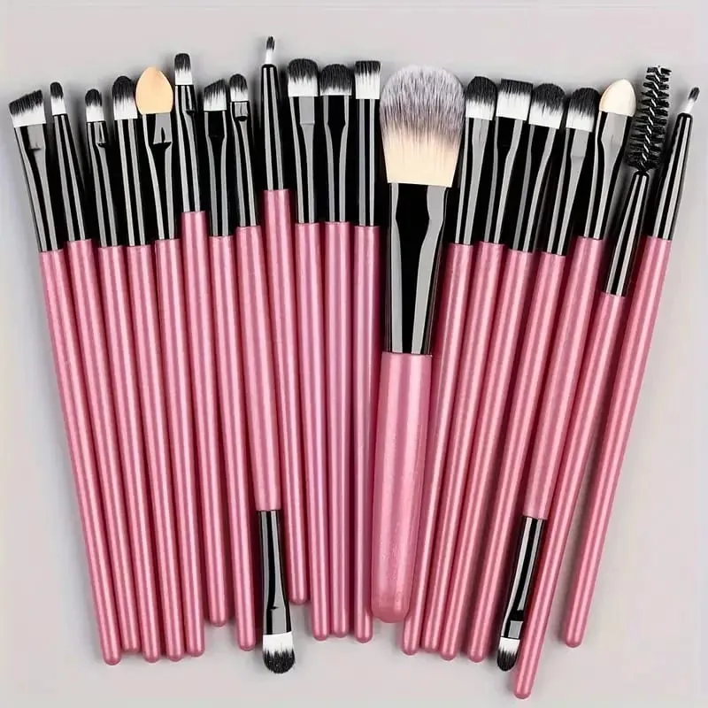 20Pcs Makeup Brushes Set Eyeliner Blending Cheeks Eye Cosmetic Foundation Brush with Makeup Sponge — image 8