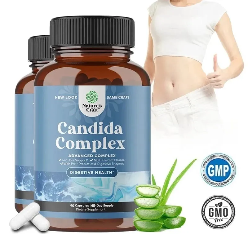 Candida Complex - Probiotika og fordøjelsesenzymer Naturlige ingredienser til at understøtte fordøjelsessundhed og tarmflorabalance — image 3