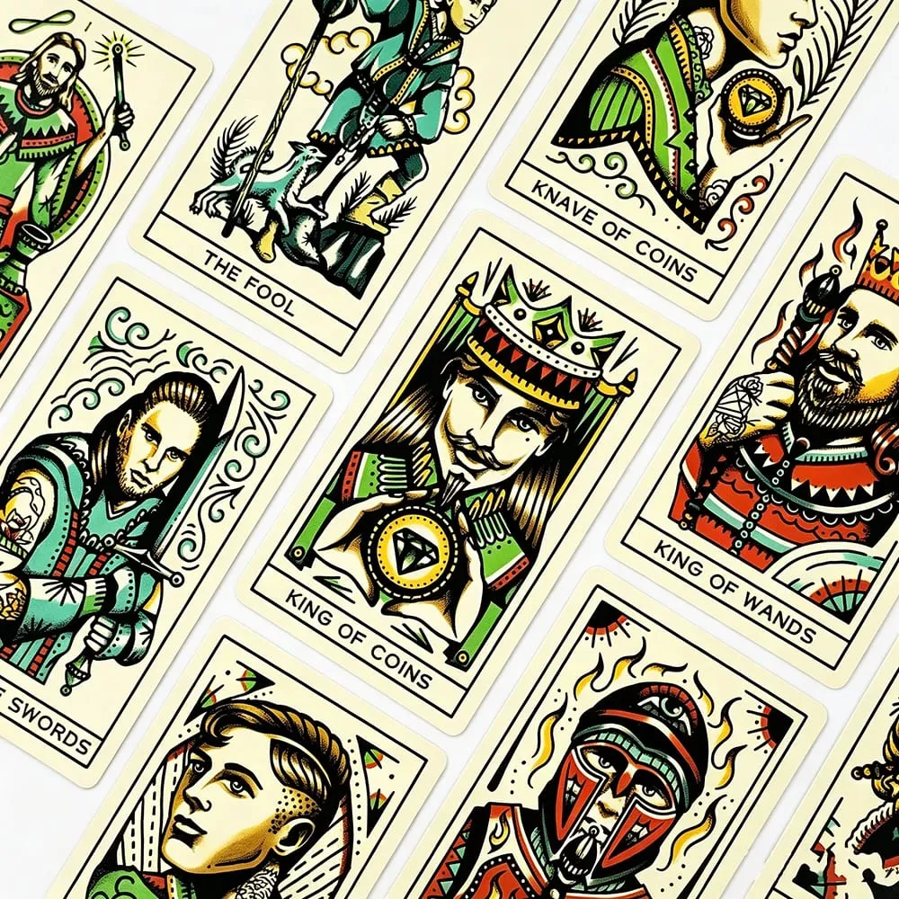 The Tattoo Tarot Cards A 78 Deck Oracle English Visions Divination Edition Borad Playing Games Great For Beginners Party Games — image 5