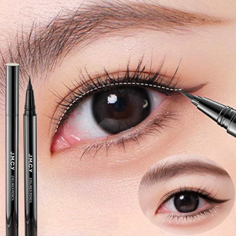 1 Pcs Black Color Eye Make-up Liquid Eyeliner Lasting Waterproof Non Fading Beauty Makeup Tools Quick Dry Non Halo Dye Eyeliner