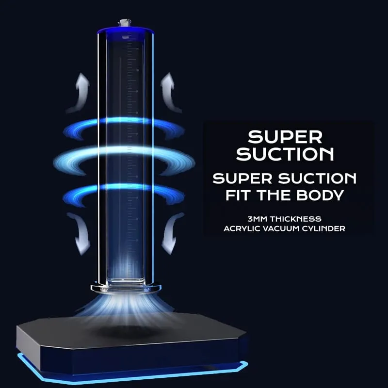 Male Penis Vacuum Pump Enlargement Acrylic Manual Sex Toys For Men Masturbation Penile Extender Trainer Delay Endurancer