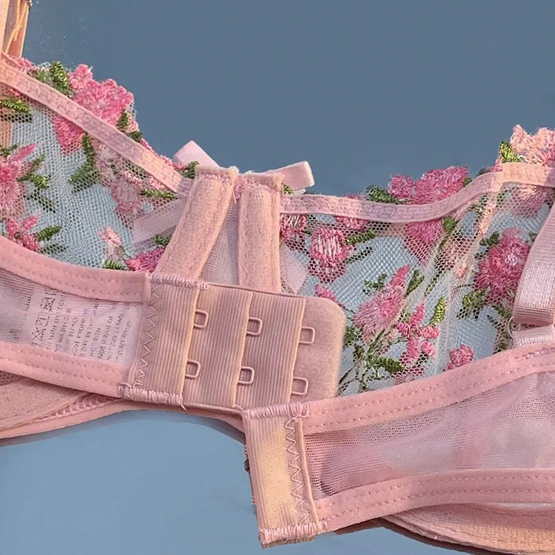 Elegant Lace Bra and Panty Set Lingerie Women Female Nightwear — image 6