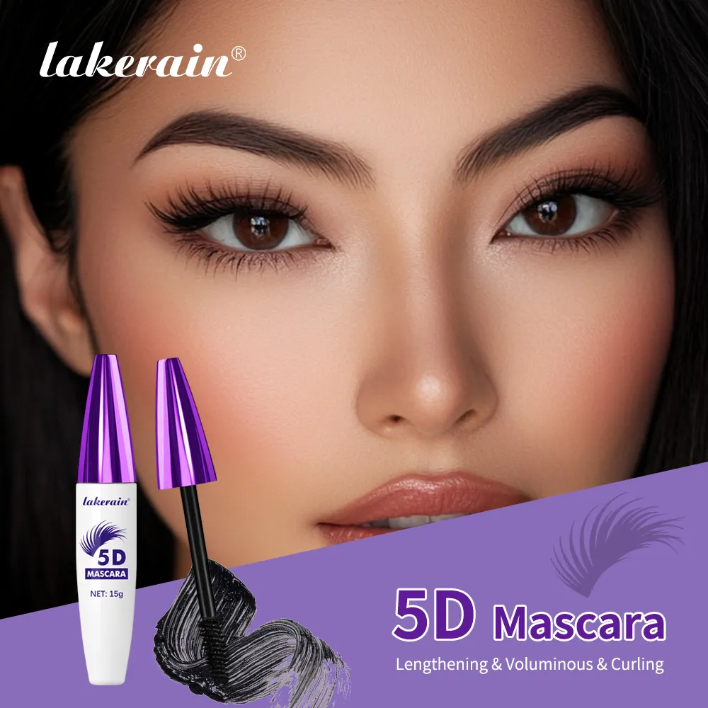 5D Mascara Waterproof Long Lasting Volumizing Curling Lengthening Smudge Proof Colored Eye Make Up Party Festival Cosmetic