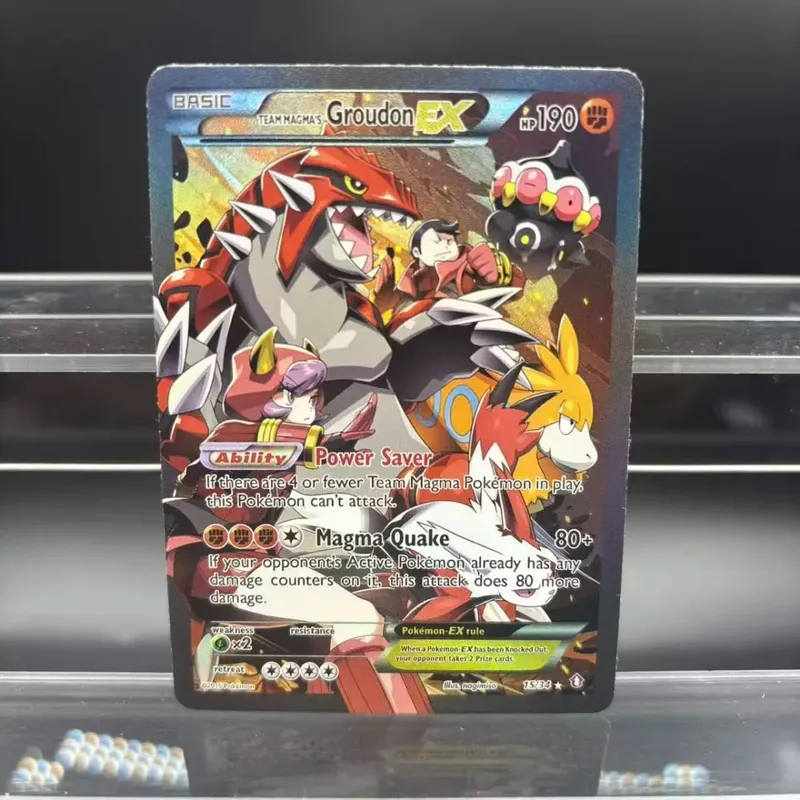 DIY Collection Cards Psyduck Salamence Crobat Mewtwo ex EN Self Made Single Card Classic Game Anime Card Gift Toy