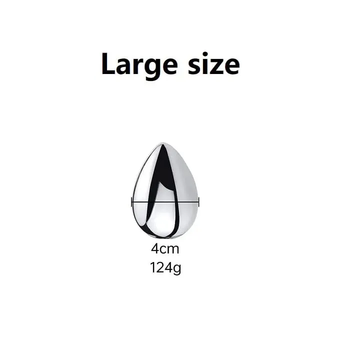 Small medium large 3 balls set metal anal hook beads head butt plug dilator prostate massager insert bdsm sex toy for male