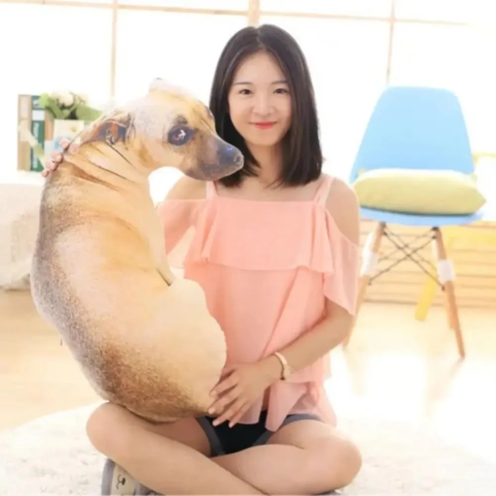 Dễ thương 3D giống như thật Động vật Ném Gối Sang trọng Sáng tạo Chó Gối Đệm mềm Văn phòng — image 6