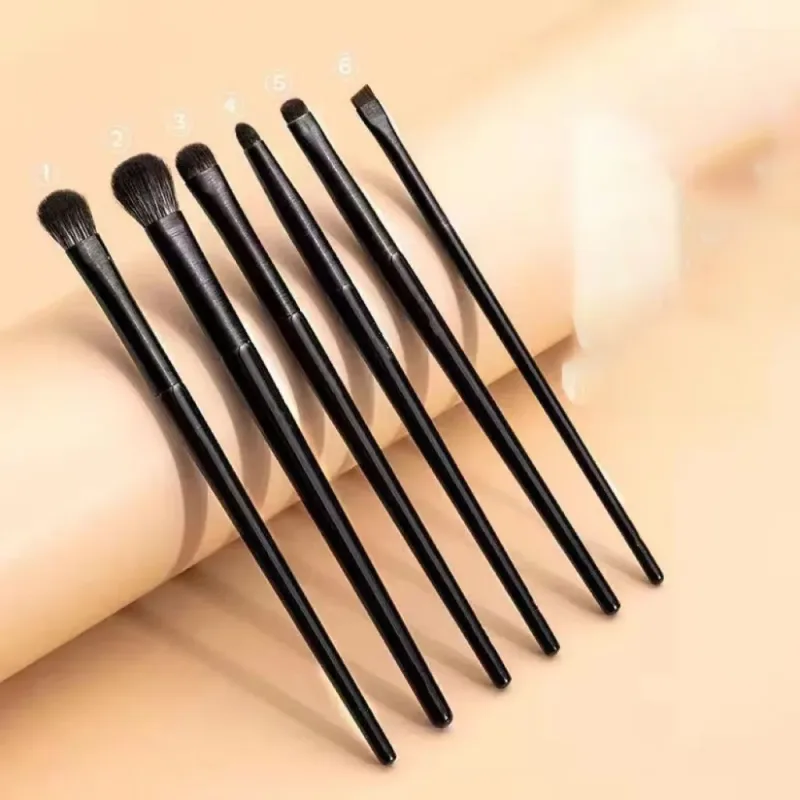 5/6pcs Convenient Multi-use Eyeshadow Brushes Soft with Plastic Handle Smudge Makeup Brushes Make Up Tools