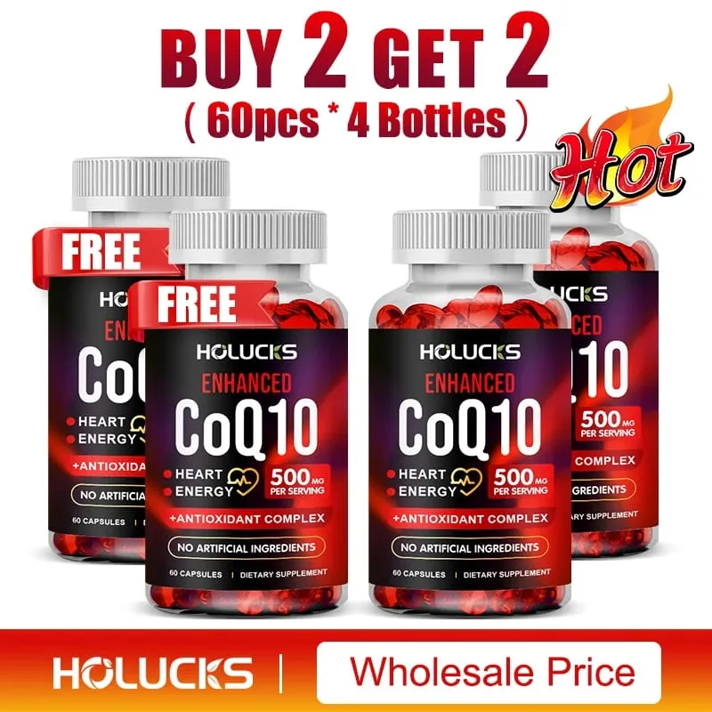CoQ10 Supplement Antioxidant for Cardiovascular & Heart Health Immune Energy & Vitality Support Super Absorption Non-GMO