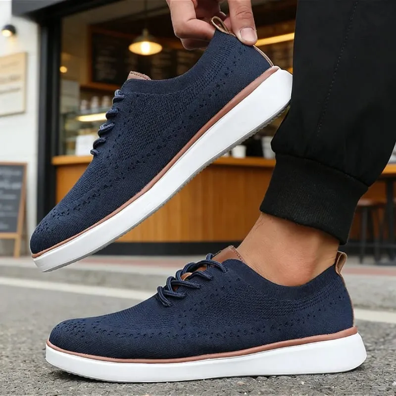 New Classis Men's Causal Shoes Mesh Breathable Non Slip Walking Shoes Fashion Soft Sole Stylish Sneakers Tennis Flat Shoes Men — image 5