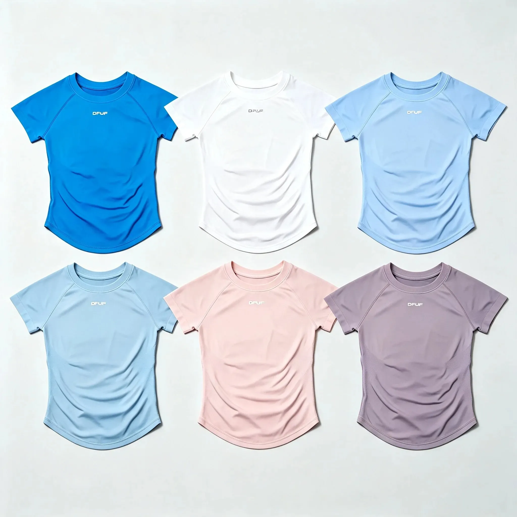 Women Elastic Slim Short Sleeve T-Shirt Soft Breathable Casual Top for Gym Yoga Jogging Fitness Daily Wear — image 8