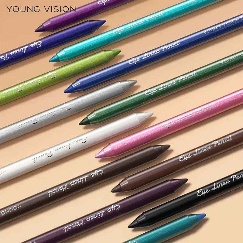 14 Color Eyeliner Pencil Pearlescent Matte Dark Purple Red Eye Liner Waterproof Long Lasting High Pigment Eyeshadow Makeup — image 5