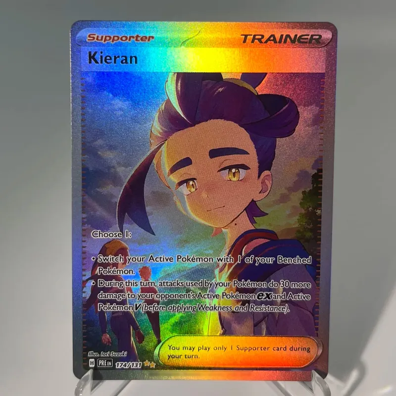 Prismatic Evolutions PKM Cards PTCG5-A GX Rainbow Umbreon Sylveon Leafeon ex Rare Collection Battle Toys Gifts for Hobbies — image 37