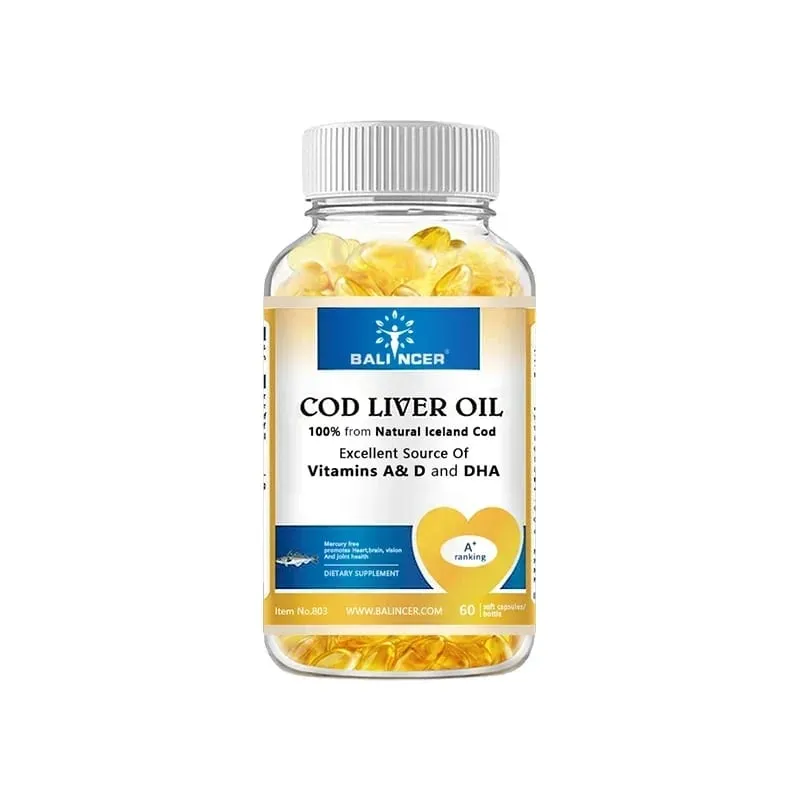 Natural Cod Liver Oil Softgels - Rich in Omega-3 EPA DHA Vitamin A D - Supports Heart Brain Immune Joint and Eye Health — image 9
