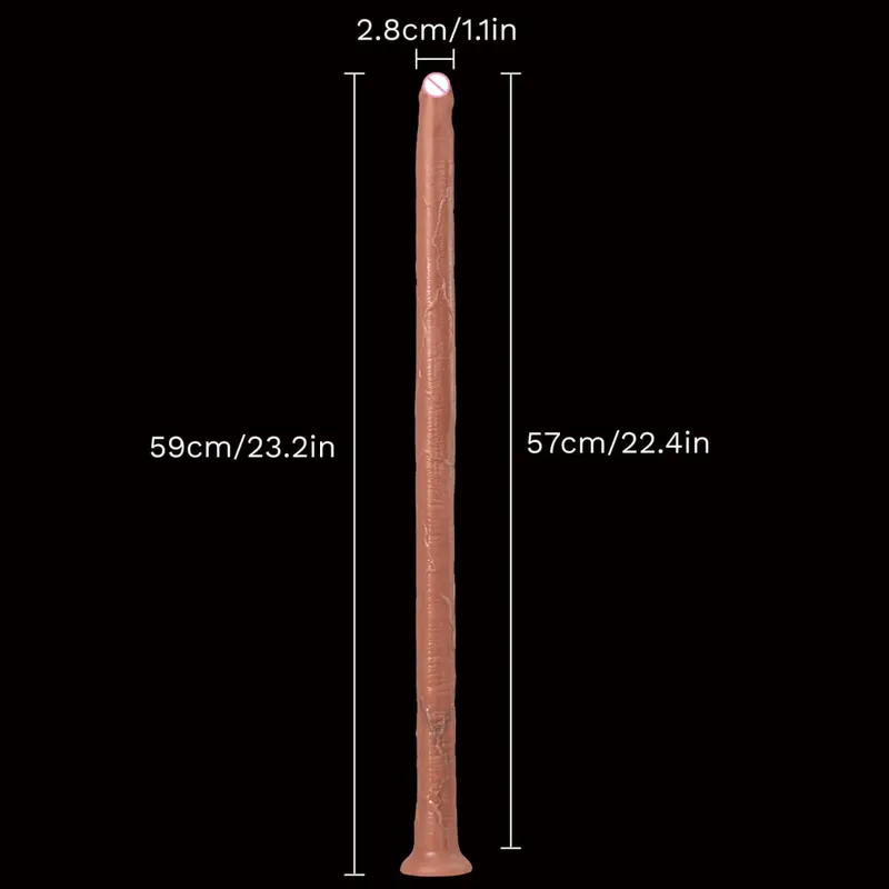 Extra Long Realistic Dildos G Spot Stimulation Deep Touch Penis Vagina Anal Dildo Dick Adult Sex Toys for Women Men Butt Plug