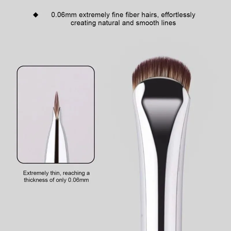 2pcs Curved Eyeliner Makeup Brushes Eye Makeup Smudge Tools Precision Soft Eyeshadow Brush Sharp Thin Small Eye Cosmetic Tools — image 2