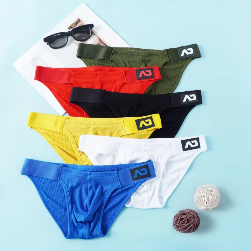 2026 warehouse spot Men's briefs nylon milk silk comfortable fashion trendy brand boys' underwear AD3-M398 — image 4