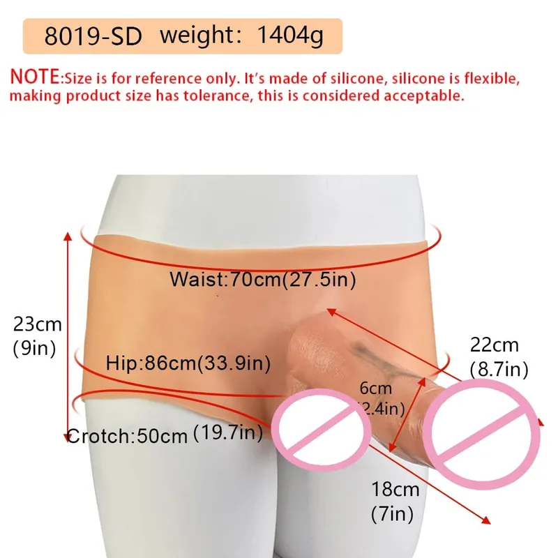 Silicone Strapon Lifelike Dildo Παντελόνι Φορητό συμπαγές μεγάλο πέος σεξ παιχνίδια για γυναίκες Λεσβίες Σεξ Ζευγάρι