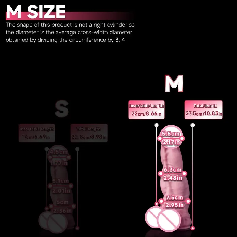Oieffur Horse Dildo para sa mga Babae Platinum Silicone Napakalaking Dildo na may Suction Cup Massage Anal Vaginal Big Penis Sex Toys para sa Pang-adulto