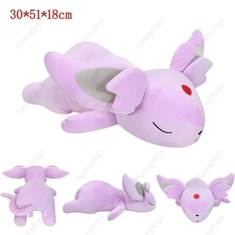 Pokémon Plush Sleeping Position Pillow Leafeon Espeon Sylveon Furret Cubone Scorbunny Bulbasaur Squirtle Soft Stuffed Cushion