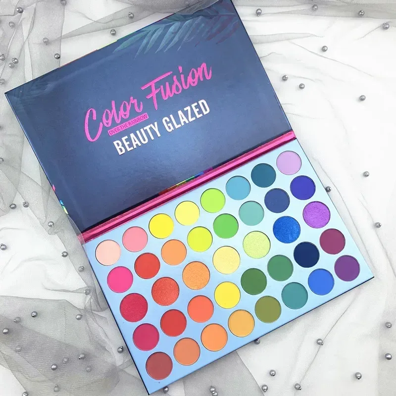 39 Color Rainbow Eyeshadow Palette Long lasting Neon Glitter Eye Shadow Pallete Eye Makeup Cosmetics