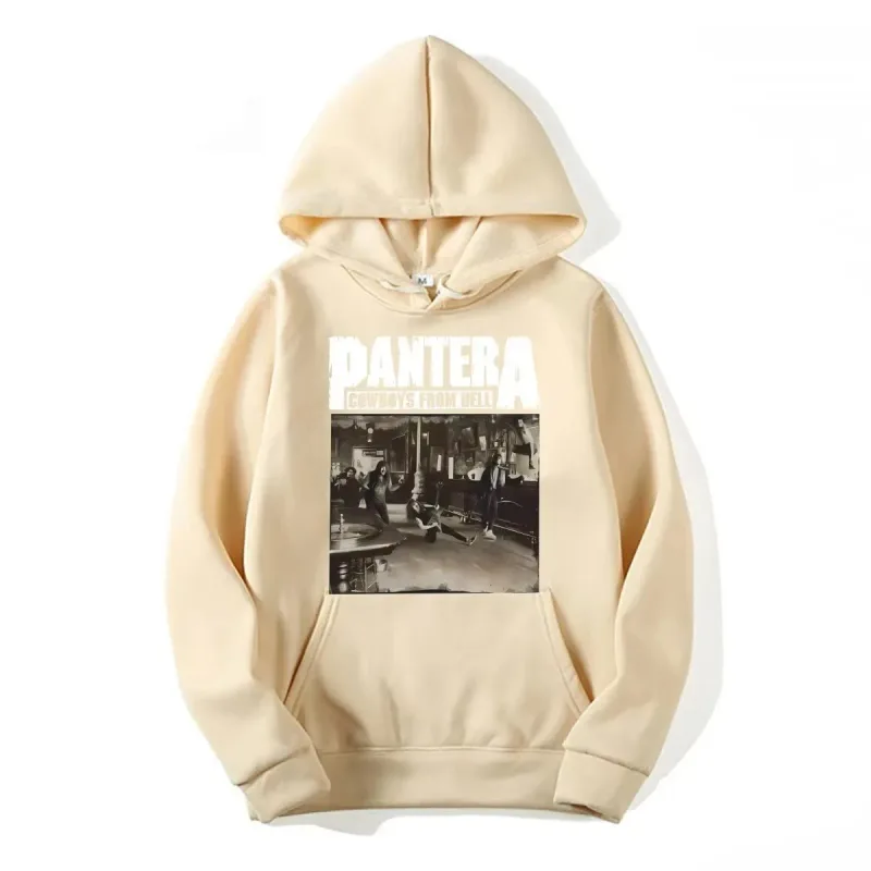 2026WinterNew Hoody PANTERA Band Pullovers COWBOYS FROM HELL Print Hoodies Men Women Vintage Fashion Hip Hop Oversized Swatsirts — image 17