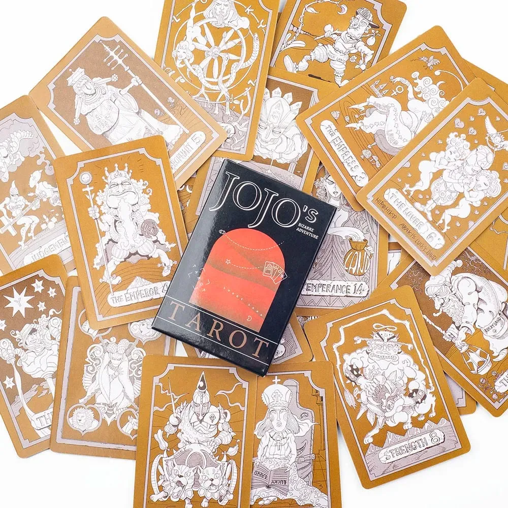22 Major Arcana JoJo Tarot Cards - Stardust Crusaders Anime Collectible Tarot Deck 9*6cm