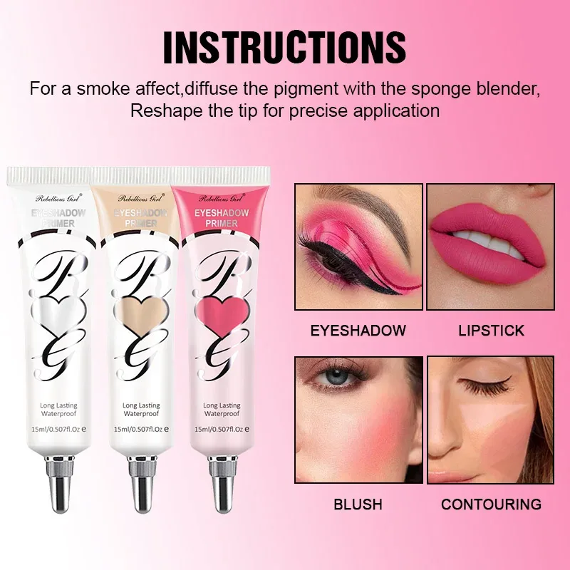 6 Colors Matte Eyeshadow Primer – Crease-Proof Oil-Control Eye Base Long-Lasting Smudge-Resistant Color-Correcting Primer — image 3