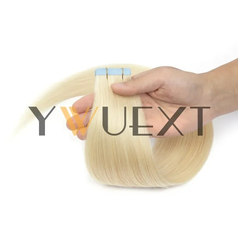 30g Real Human Hair Tape in Extensions 12''-24'' Natural Straight Seamless Tape Hair On Double Sided Tape 20pcs for Women — image 14