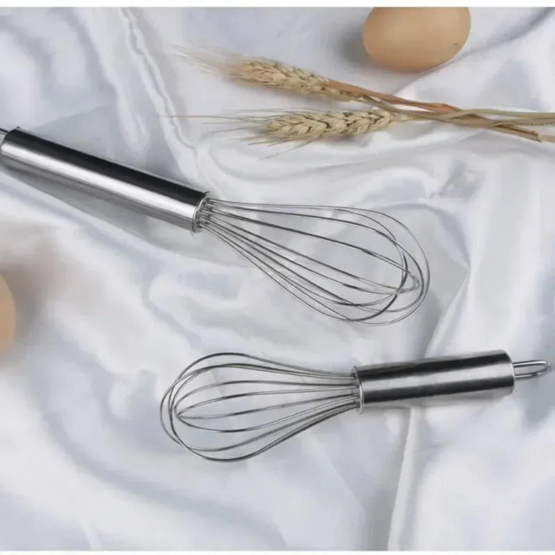 6/8/10/12inch Stainless Steel Egg Stirring Balloon Whisk Manual Egg Beater Mixer Kitchen Baking Utensil Cream Butter Whisk