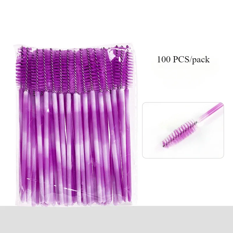 100PCS Eyelash Brush One-Off Disposable Eyelash Mascara Brushes Mascara Wands Disposable Lip Applicators liner Brushes Women — image 10