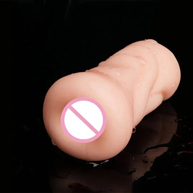 Soft TPE Aircraft Cup Male Stroker with Oral Vaginal Anal Textures Realistic Pocket Pussy Training Sex Toy for Men — image 10